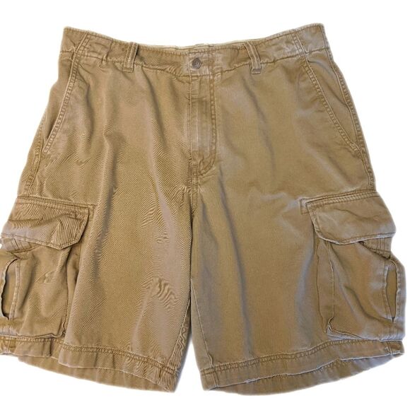 J. Crew men's tan khaki cargo shorts, size 34 - Picture 1 of 5